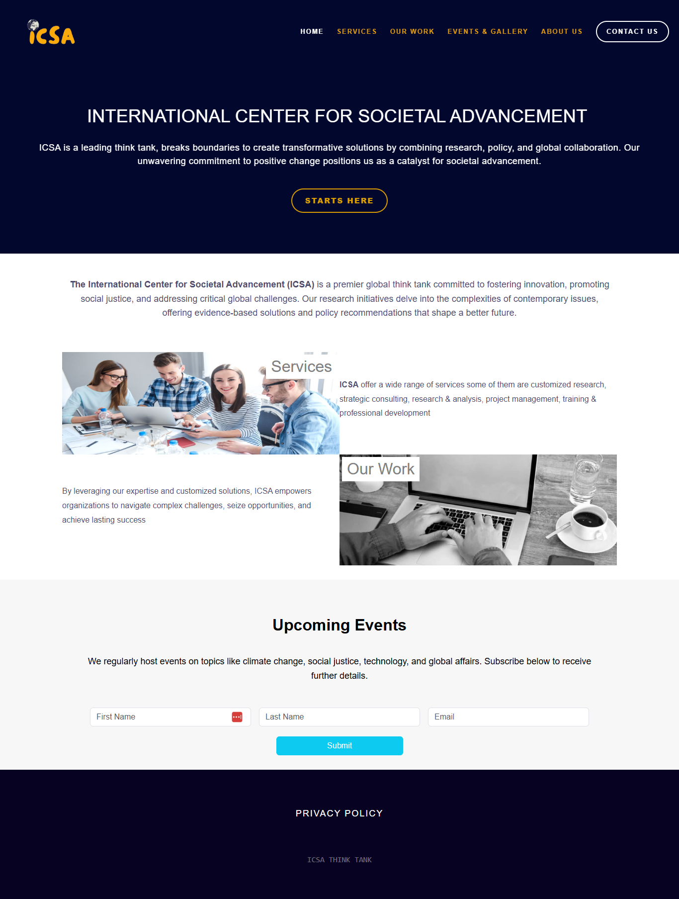 Internation Centre For Societal Advancements